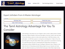 Tablet Screenshot of dayitaraotamilastrology.com